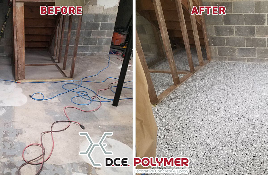 Read more about the article Before & After: Basement Floor